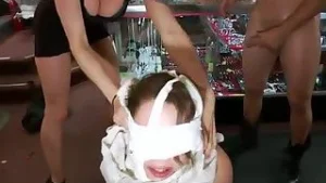 Blindfolded Sarah banged hard