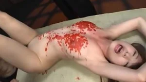 Threeway waxing & banging for asian babe
