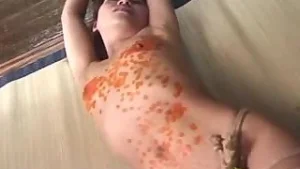 Hot wax and toying action for a hottie