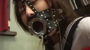 Asian BDSM throat fuck