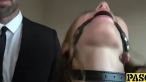 Butt slammed teen vixen submits to her rough master